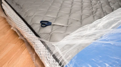 plástico colchón nuevo