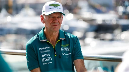 Adrian Newey, en Montecarlo con los colores de Aston Martin.
