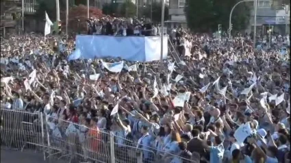 Marián Mouriño celebra, emocionada, la clasificación del Celta para Europa