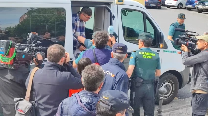 José Uriel Valencia llega a la Audiencia de Lugo