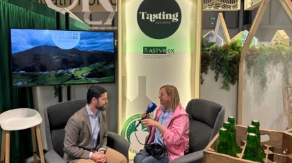 Bruno López Vizcón, durante el programa de COPE Asturias en el Salón del Gourmets