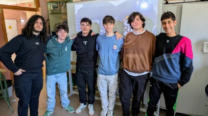 Los adolescentes que han llevado a cabo el proyecto. Foto: "Aquí en la Sierra"