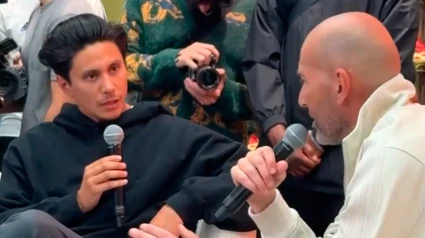 Zinedine Zidane, durante un acto de Adidas en París