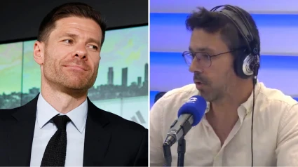 Xabi Alonso y Roberto Morales