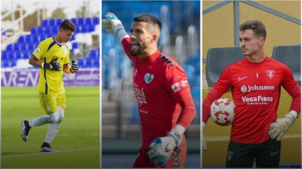 Iván Martínez, Jero Lario y Aitor Arias, posibles candidatos a la portería del CF Lorca Deportiva