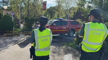 Incendio en el camping de Navarrete: Tres personas trasladadas al San Pedro