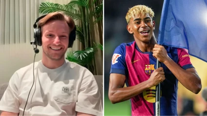 Ivan Rakitic y Lamine Yamal