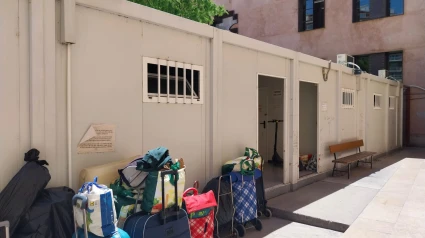 Módulos de emergencia en el albergue municipal