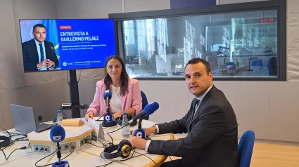 Guillermo Peláez en los estudios de COPE