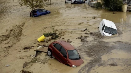 Coches en la Dana de Valencia
