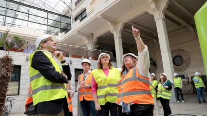 Visita de les obres de rehabilitació integral del Complex de Abastos.