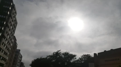 Imagen de la niebla en A Coruña esta tarde