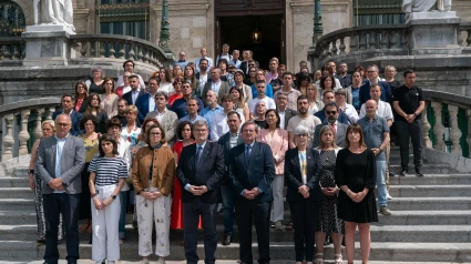 Concentración de condena en el Ayuntamiento de Bilbao