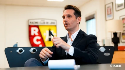 Diego López, en su despacho del RC Lens