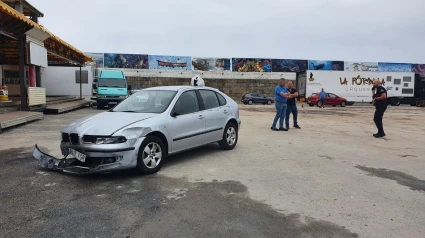 Coche que irrumpió a gran velocidad y de forma errática en el recinto ferial
