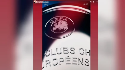 Story con la que Mbappé felicitó al PSG por su primera Champions