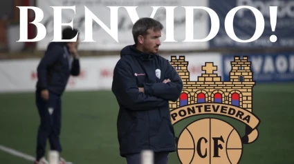 Anuncio del fichaje de Rubén Domínguez por el Pontevedra
