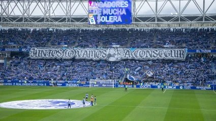 Ambiente antes del Oviedo - Cádiz.