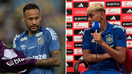 Neymar y Lamine Yamal