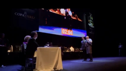 El escenario de Villamarta convertido en lugar de cocina y maridaje con vinos del Marco en la XI Copa Jerez