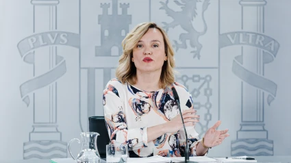 La ministra Portavoz, Pilar Alegría, durante rueda de prensa posterior a la reunión del Consejo de Ministros