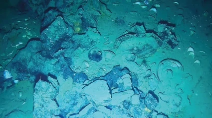 Piezas arqueológicas en la zona del hundimiento del galeón español 'San José'