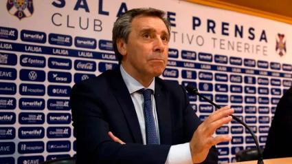 Felipe Miñambres, durante una comparecencia ante los medios de comunicación