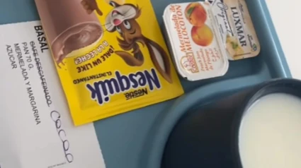 El desayuno que le pusieron a Andrea