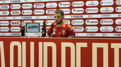 David Vicente, jugador del Real Murcia