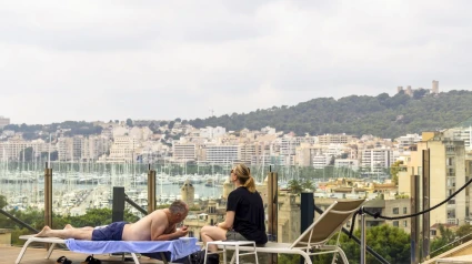 Turistas en Mallorca.