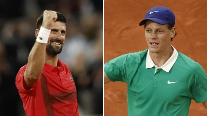 Djokovic y Sinner celebran sus victorias en cuartos de final