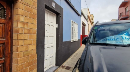 La puerta de acceso a la vivienda que madre e hijo compartían