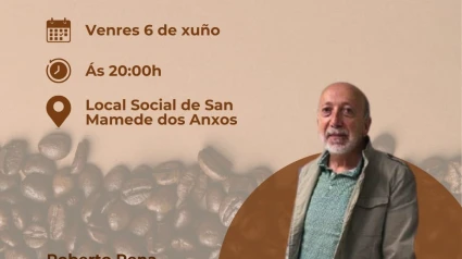 O arqueólogo Roberto Peña, tomará un café cos veciños de San Mamede