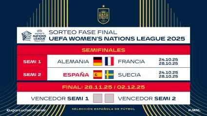 Así quedan las semifinales y la final de la Liga de Naciones Femenina.