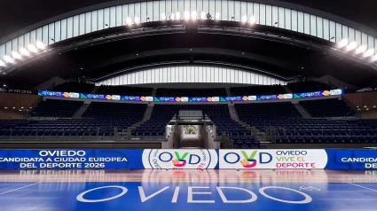 Interior del Palacio de los Deportes de Oviedo