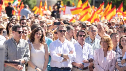 Manifestación en Plaza de España