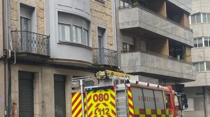 Los bomberos en una intervención durante este año en la ciudad de Ourense