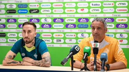 Vadillo y Rivillos, durante la rueda de prensa de hoy en Son Moix
