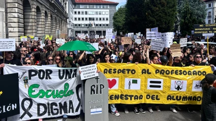 Manifestación del profesorado asturiano | COPE Asturias
