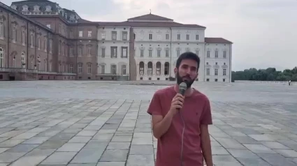 Alberto Arauz en Turin por la Vuelta a España