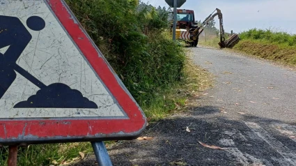 Un tractor inició las tareas de desbroce