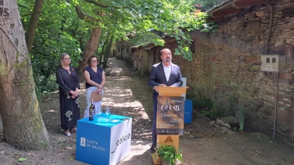 El director de Turismo de Galicia, Xosé Merelles, durante su intervención en el acto de presentación de este festival