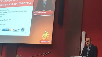 L'investigador Jose Luis Morales al Congrés Europeu d'Insuficiència Cardiaca.