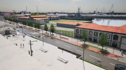 Imagen de recreación de Abrir Ferrol al mar