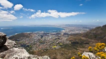Imagen aérea de la ciudad de Capetown