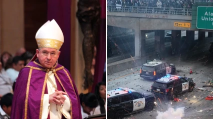 El arzobispo de Los Ángeles José Horacio Gómez