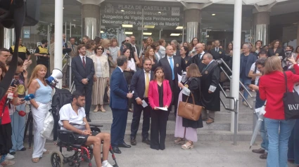 Protesta de jueces y fiscales en los juzgados de Plaza de Castilla