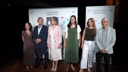 Presentación temporada 25/26 de Euskadiko OrkestraEuskadiko Orkestra afronta una Temporada 2025/26 "muy femenina, muy coral, muy joven, muy poderosa y con mucho arraigo" en la que se presentarán grandes obras del repertorio sinfónico, obras de referencia y también obras nuevas, como el estreno de la obra más reciente de Felix Ibarrondo, 'Guernica'.CULTURA PAÍS VASCO ESPAÑA EUROPA GUIPÚZCOAIREKIA