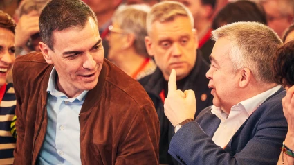Pedro Sánchez y Santos Cerdán