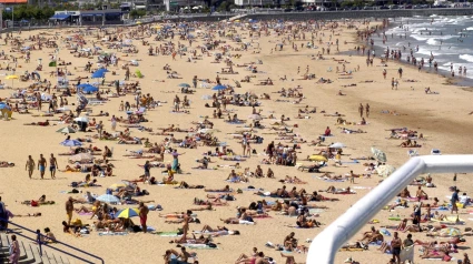 Imagen de archivo de la playa de El Sardinero en Santander.